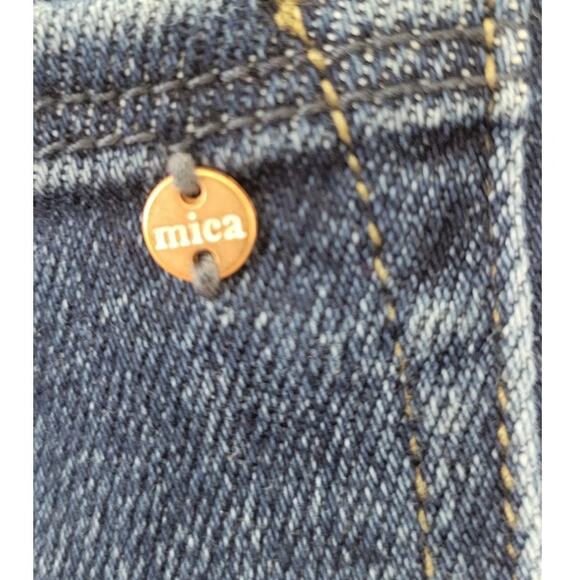 Mica Los Angeles Jeans Womens 28 Dark Blue Flare Boho Hippie Casual Jeans NWOT - Picture 9 of 10